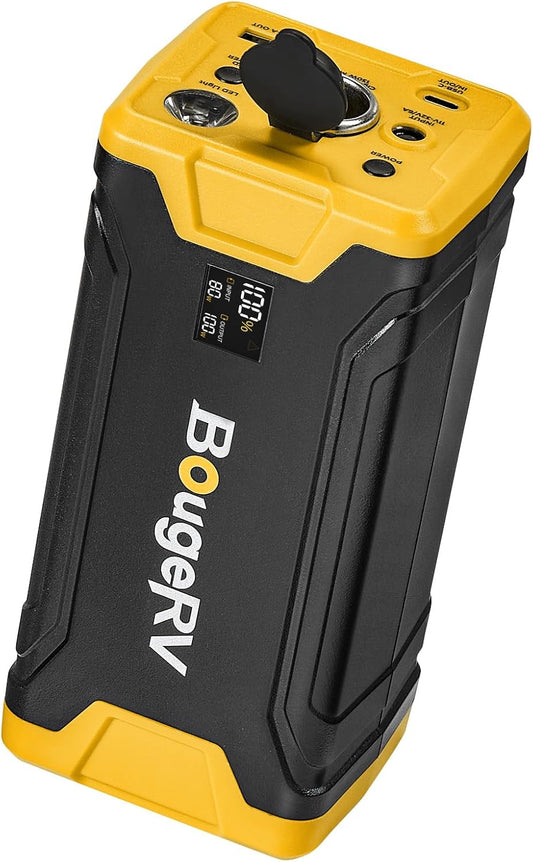 🎉 277Wh Portable Power Station, Backup Battery for Most Car Refrigerators, Portable Power Supply with Dynamic Display Panel